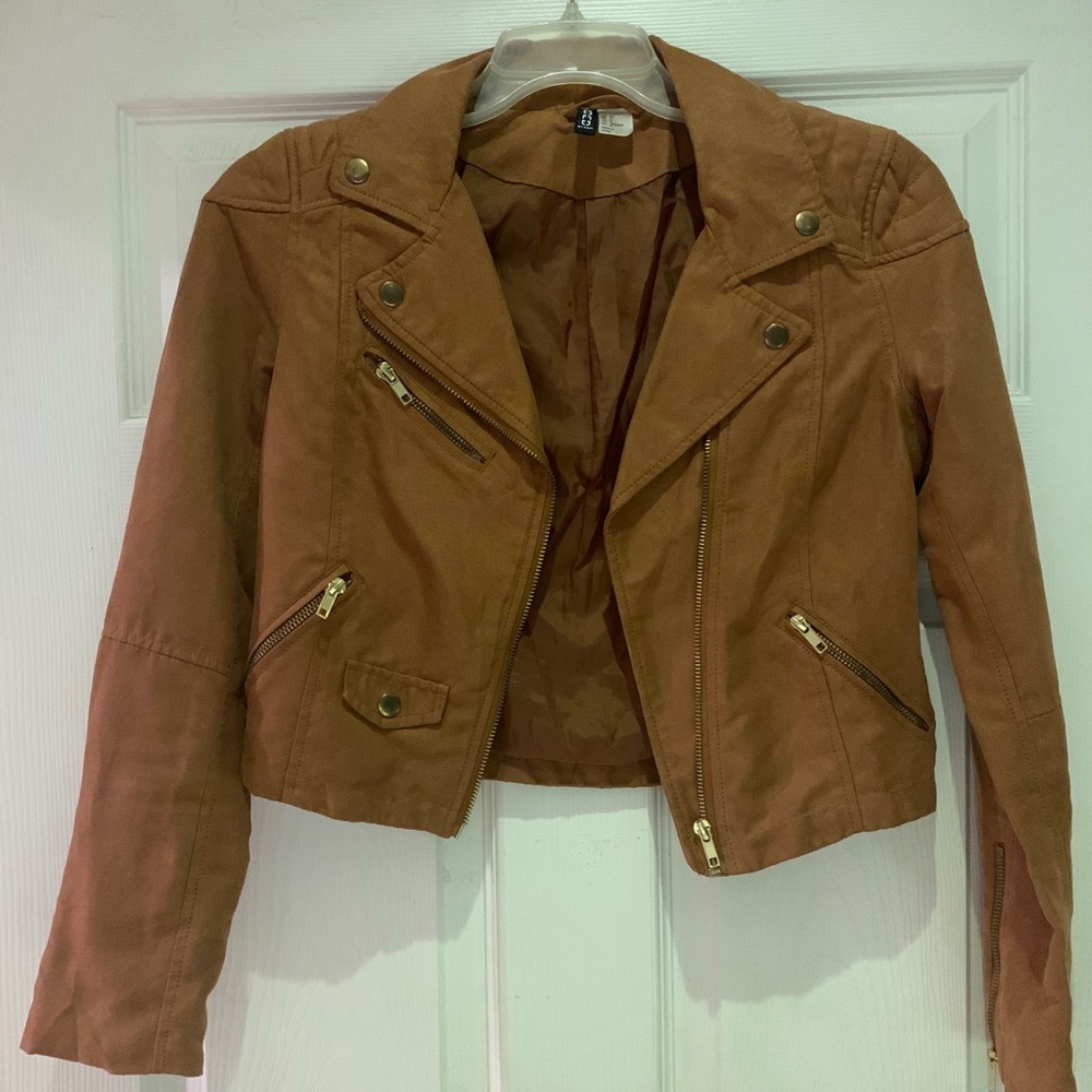 H&M Divided Faux Suede Brown Jacket